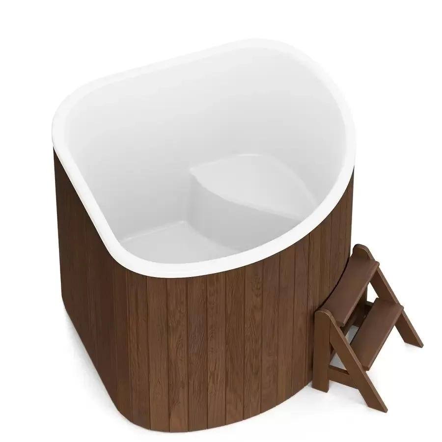 Купель PolarSpa CORNER BIG 160 термоберёза тёмная