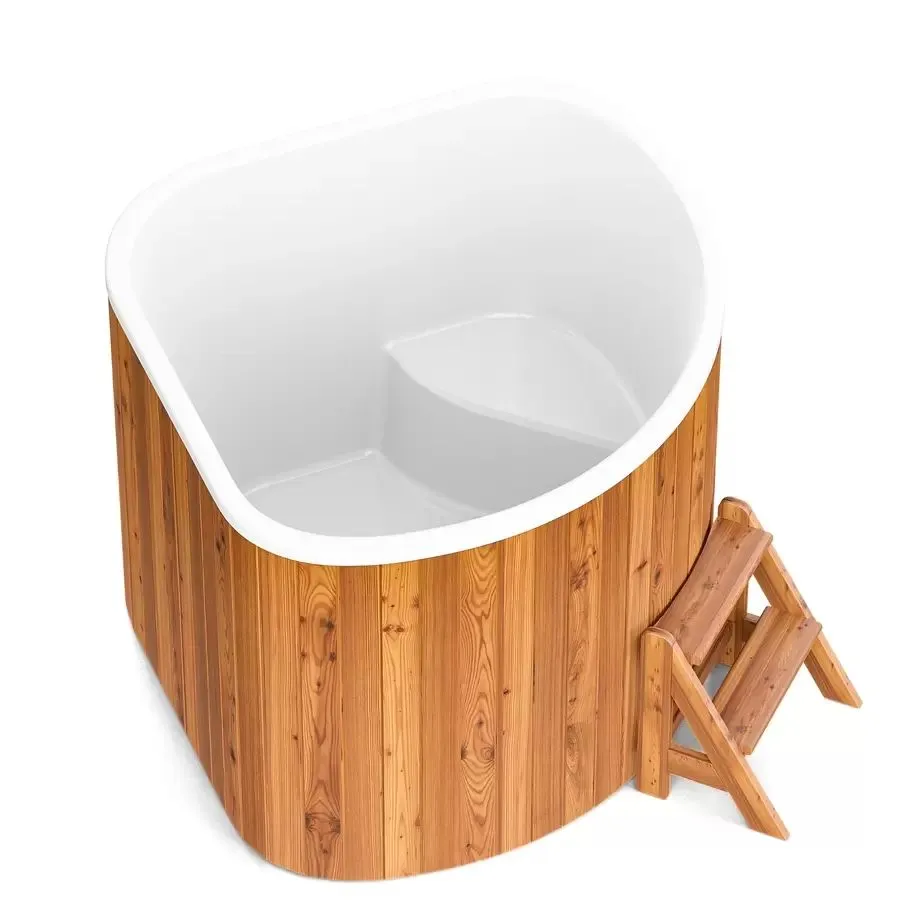 Купель PolarSpa CORNER BIG 160 термоберёза светлая