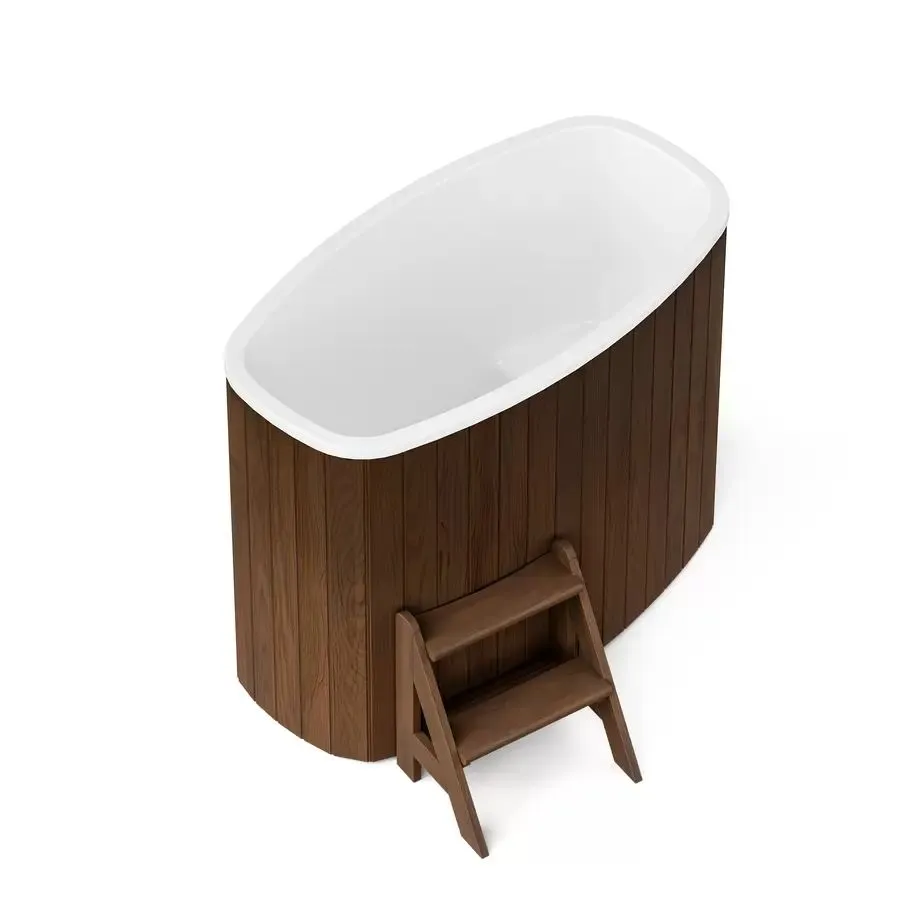 Купель PolarSpa STANDART DOUBLE 79 термоберёза тёмная