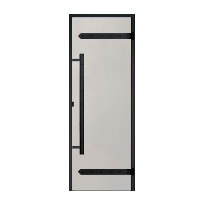 Стеклянная дверь для сауны Harvia Legend STG 9х19 коробка сосна, стекло сатин