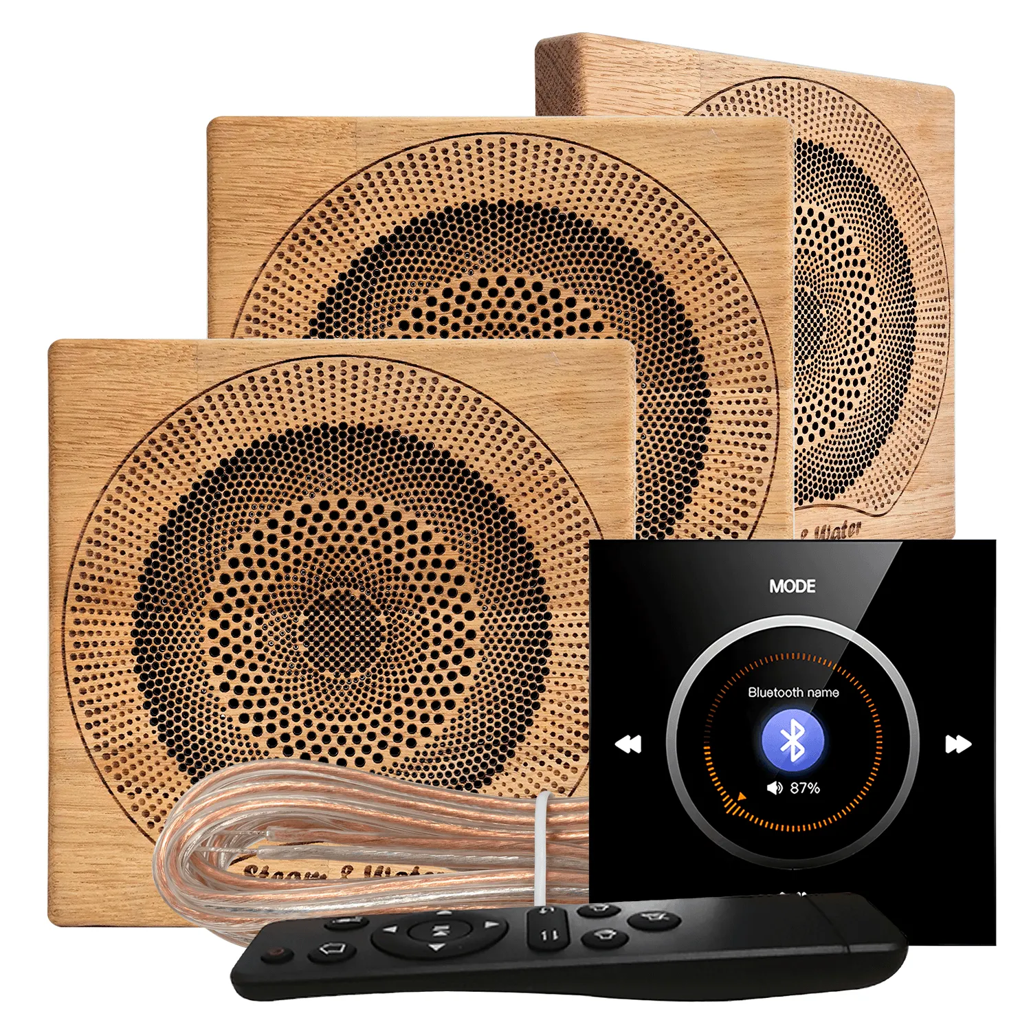 Комплект влагостойкой акустической системы SW NOISE Black Wood-3 (три колонки, квадрат)