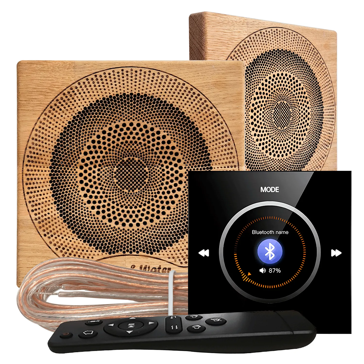 Комплект влагостойкой акустической системы SW NOISE Black Wood-2 (две колонки, квадрат)