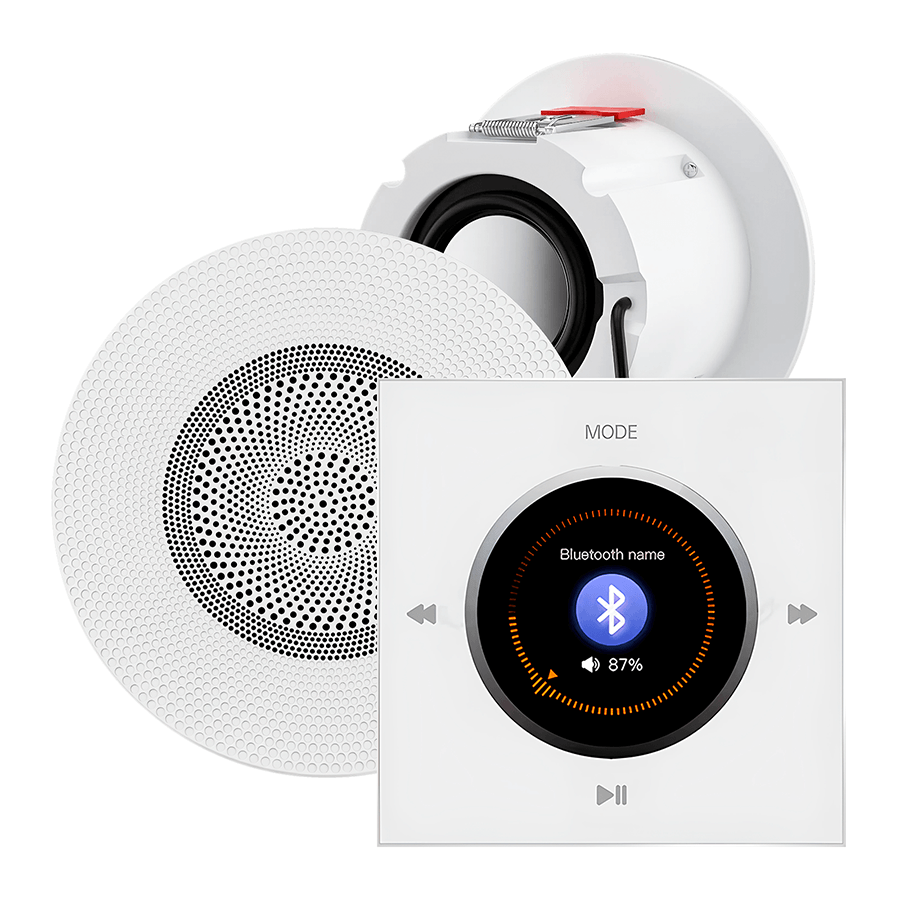 Комплект влагостойкой акустической системы SW NOISE White MINI-2 (две колонки, круг)