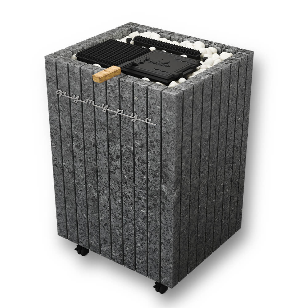 Электрическая паротермальная печь ВВД «ПАРиЖАР Футурус» Серпентинит Премиум 10 кВт