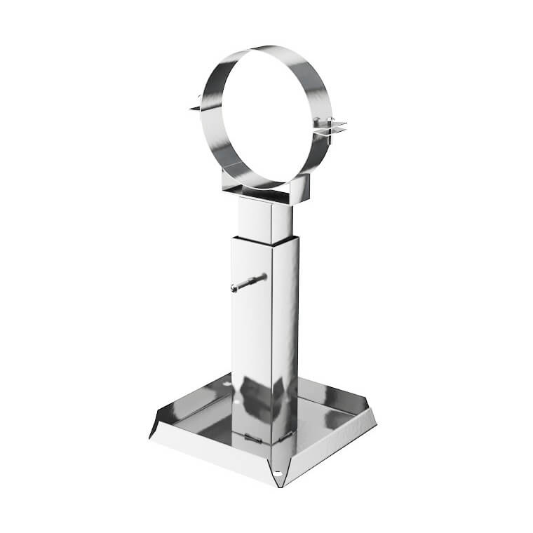 Кронштейн телескопический стеновой, длина 400-750 мм, диаметр 180 мм