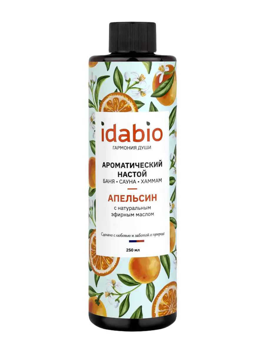 Ароматический настой для бани Апельсин IDABIO 250 мл