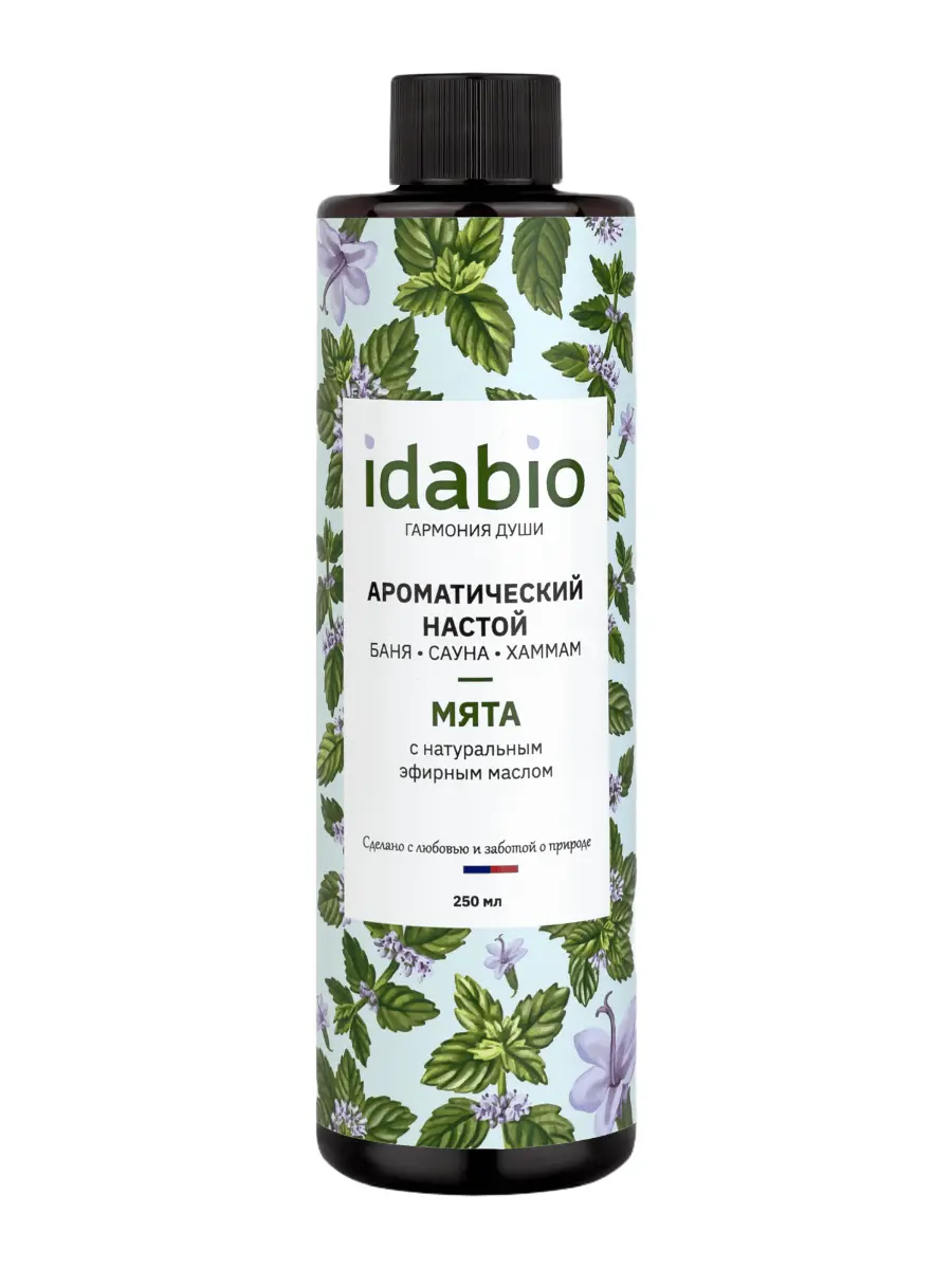 Ароматический настой для бани Мята «IDABIO» 250 мл